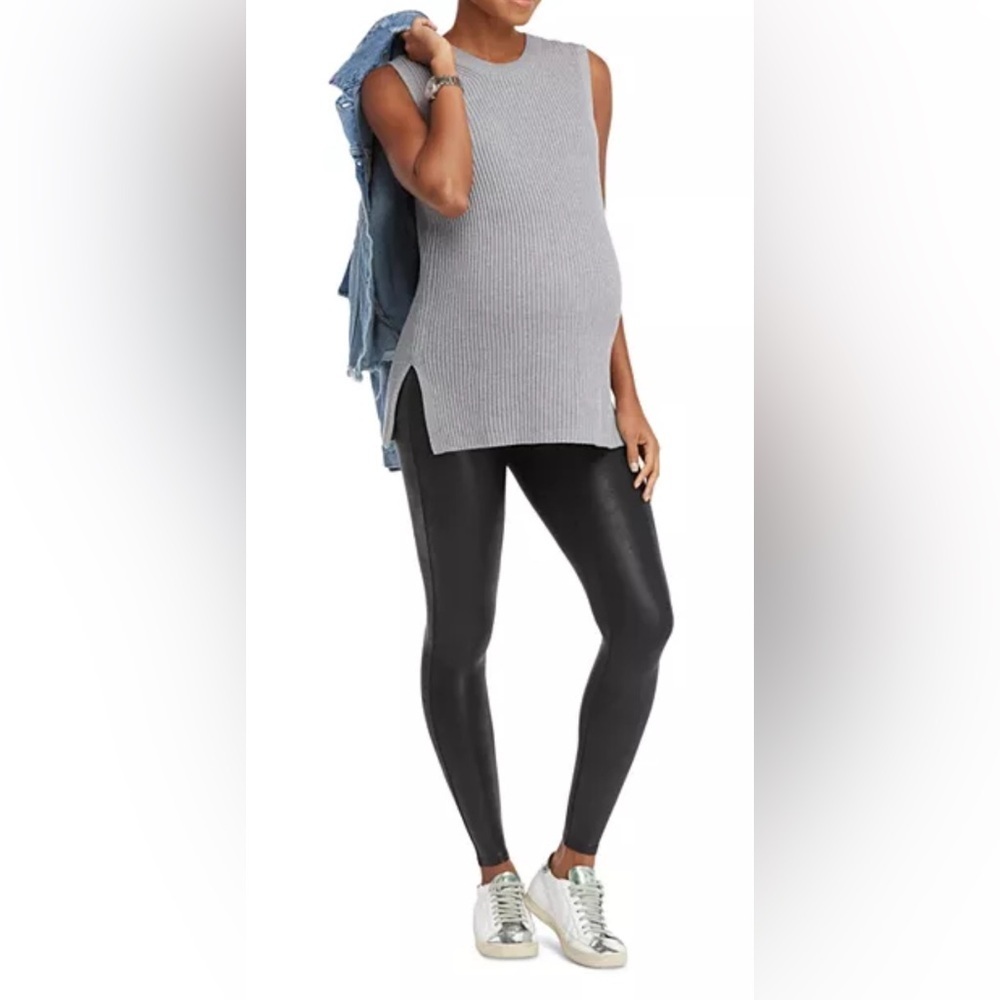 SPANX Mama Maternity Faux Leather Leggings